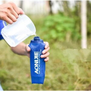 AONIJIE 2pcs Foldable 250mL/500mL TPU Outdoor Sport Water Hydration Bottle Soft ...