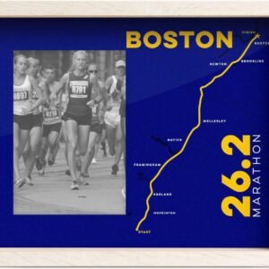Gone For a Run Premier Running Photo Frame | Boston 26.2