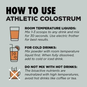 Colostrum Supplement Powder for Athletes - Recovery, Leaky Gut Health, Immunity ...