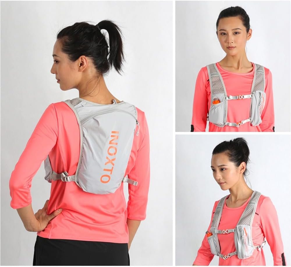 5L Running Hydration Vest Backpack Breathable Jogging Sports Backpack with 1.5L ...