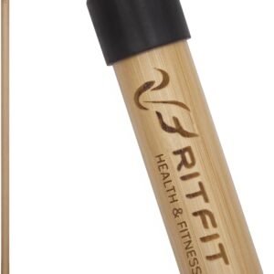 RitFit 5ft Natural Bamboo Yoga Stick, Exercise Stick, Stretching Stick, Versatil...