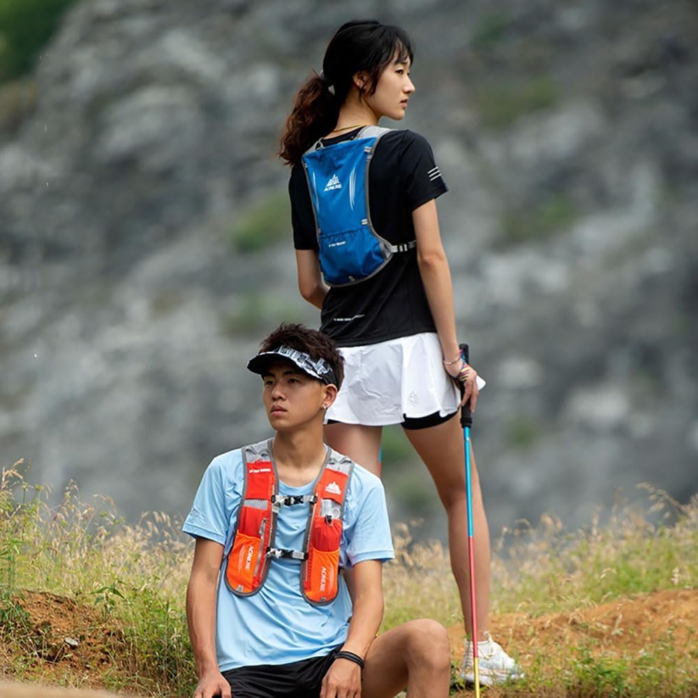 AONIJIE 5L Running Hydration Vest Pack with 1.5L Water Bladder Adjustable & Ligh...