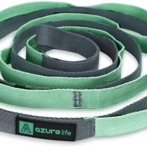 Premium Durable Cotton Stretch Strap with 10or12 Loops, Non-Elastic Yoga Strap f...