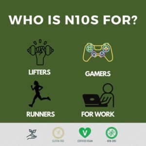 Clean Machine N10s Plant-Based Pre Workout Powder - Vegan Energy Supplement with...