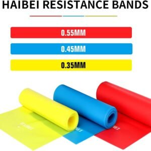 Resistance Bands Elastic Exercise Bands 3 Pack Physical Therapy Tension Band Rec...