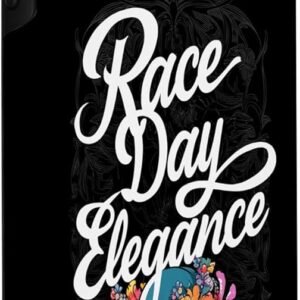 iPhone 11 Pro Elegant Race Day with Floral Hat Theme Case