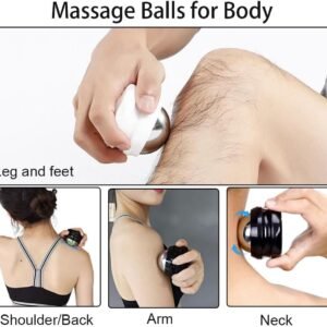 Cold Massage Roller Ball - Cryosphere Metal, Stays Cold for 6 Hours, Polar Heali...