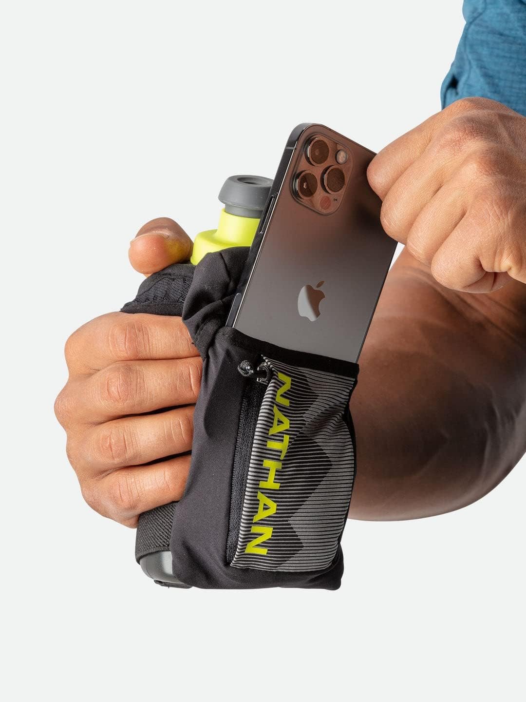 Nathan, Black/Finish Lime, Quick Squeeze, 12oz