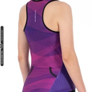 MY KILOMETRE Womens Triathlon Top Tri Singlet Racerback Performance Triathlon To...