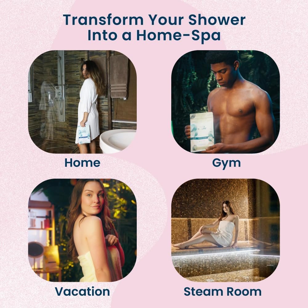 Body Restore Shower Steamers Aromatherapy - 15 Count - Relaxation Birthday Gifts...