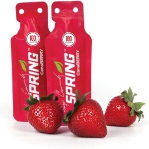 Canaberry Spring Energy Gel 20 Count, Running Gel, Energy Gel Running, Glucose G...