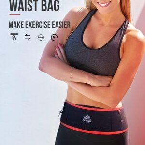 AONIJIE Lovtour Running Belt Waist Pack, Flip Waist Belt,with 250ml Soft Water B...