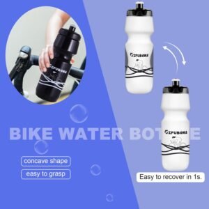 GIFUBOWA Bike Water Bottles 750ml Bicycle Mtb Road Mountain Bottle, Squeeze, Bpa...
