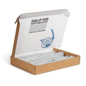 PIG Home Solutions Dryer-Safe Reusable Water Absorbent Sock - 4 Pack - 3" x 38" ...