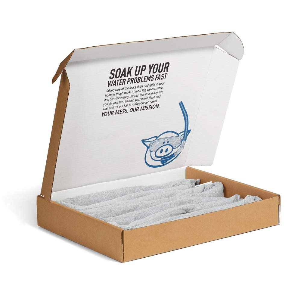 PIG Home Solutions Dryer-Safe Reusable Water Absorbent Sock - 4 Pack - 3" x 38" ...