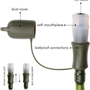 Hydration Bladder, 1.5L-2L-3L Water Bladder for Hiking Backpack Leak Proof Water...