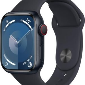 Apple Watch Series 9 [GPS + Cellular 41mm] Midnight Aluminum Case with Midnight ...