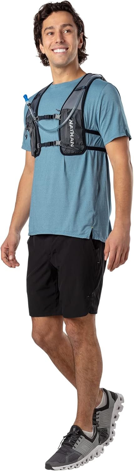 Nathan QuickStart 3L Hydration Vest Pack with 1.5L Bladder Included. One Size Fi...