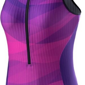 MY KILOMETRE Womens Triathlon Top Tri Singlet Racerback Performance Triathlon To...