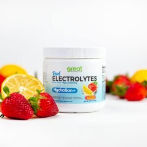 Electrolytes Powder Hydration | Real Food High potency | Strawberry Lemonade 30 ...