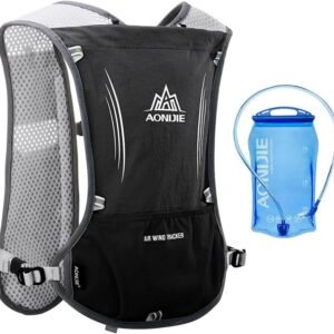 AONIJIE 5L Running Hydration Vest Pack with 1.5L Water Bladder Adjustable & Ligh...