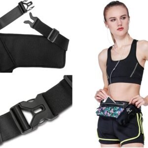 Running Belt Sport Waist Pack/Pouch w/Water Bottle Holder Hydration Fanny Pack R...