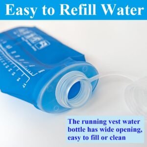 500ml Soft Flask Collapsible Water Bottle Running Soft Flask Reservoir Handheld ...