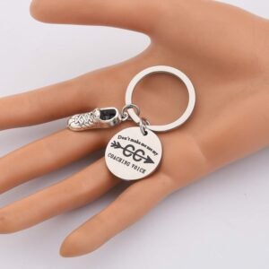 BAUNA Marathon Runner Keychain Cross Country Running Gifts Don’t Make Me Use My ...