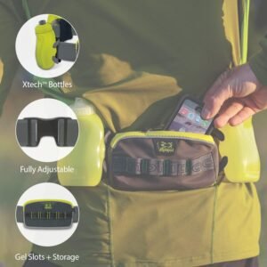 Amphipod RunLite Xtech 4 Plus Hydration Belt … (Green)