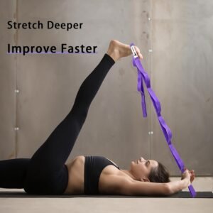 Stretching Strap Yoga Strap with Loops, Stretch Straps for Physical Therapy, Non...