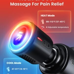 RENPHO Thermacool Massage Gun Deep Tissue with Heat and Cold Head, Handheld Musc...