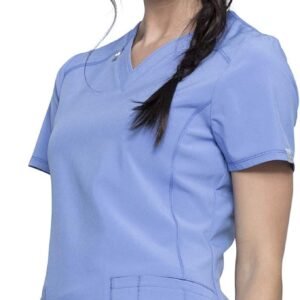 Infinity Medical Scrub Top for Women Contemporary Fit, V-Neck with 2 Pockets, Mo...