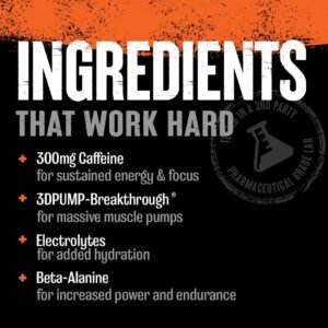 Animal Primal Muscle Hydration + Preworkout Powder – Contains Beta Alanine, 3DPu...