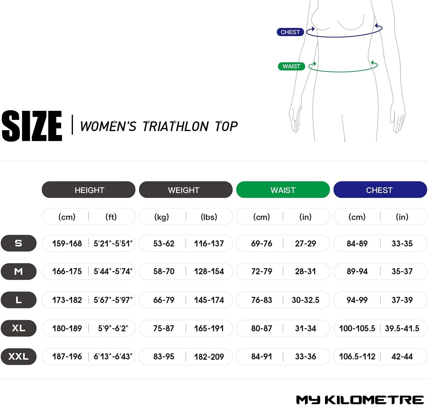 MY KILOMETRE Womens Triathlon Top Tri Singlet Racerback Performance Triathlon To...