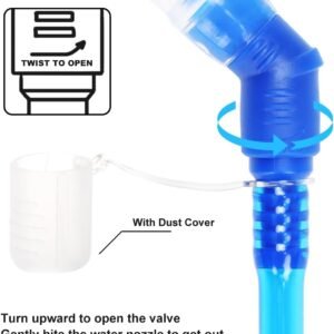 Hydration Bladder,1L/1.5L/2L/3L Water Bladder for Hydration Pack,BPA-Free Leakpr...