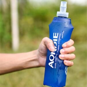 AONIJIE 2pcs Foldable 250mL/500mL TPU Outdoor Sport Water Hydration Bottle Soft ...