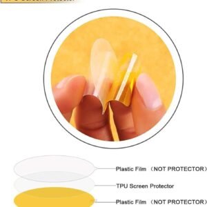 Compatible for FITVII Fitness Tracker Screen Protector, [6 Pack] Full Coverage T...