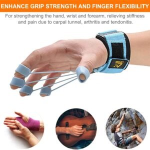 Finger Exerciser Hand Resistance Band Climbing Finger Strengthener Guitar Finger...