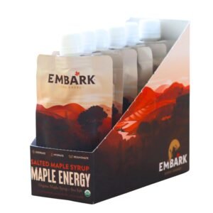 Maple Syrup Energy Gel by Embark, 6-Pack of 3oz Resealable Pouches, Natural Spor...