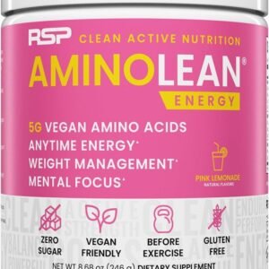 RSP NUTRITION AminoLean Pre Workout Powder, Amino Energy & Weight Management wit...