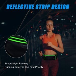 Running Belt Fanny Pack Black Polyester One Size