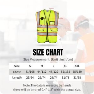 Custom Logo Safety Vest Customize Class 2 Visibility Reflective Vests Bulk with ...