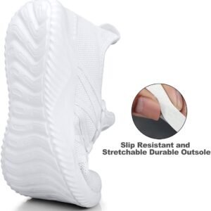 Feethit Womens Slip On Running Shoes Non Slip Walking Shoes Lightweight Gym Work...