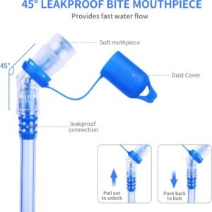 KUYOU Hydration Bladder, Water Bladder Leakproof Water Reservoir Hydration Pack ...