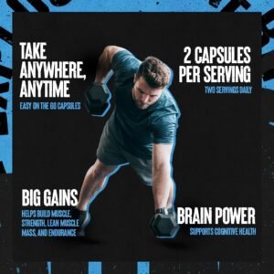 Animal Micronized Creatine Monohydrate Capsules - 300 Caps, 2500mg per Serving f...