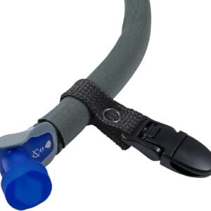 Gearhandle Black Hydration Pack Lanyard Drink Tube Clip