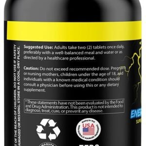 Angry Supplements Electro Lightning Energy Hydration Complex Electrolyte Tablets...
