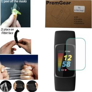 Fitbit Charge 6 Fitness Tracker Watch (Coral) Bundle with 2 Watch Bands, 3.3foot...