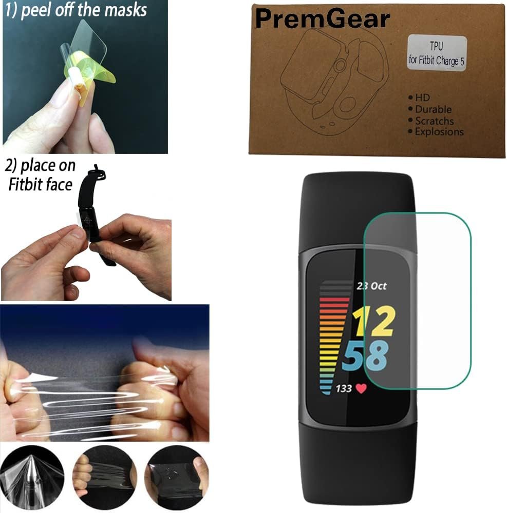 Fitbit Charge 6 Fitness Tracker Watch (Coral) Bundle with 2 Watch Bands, 3.3foot...