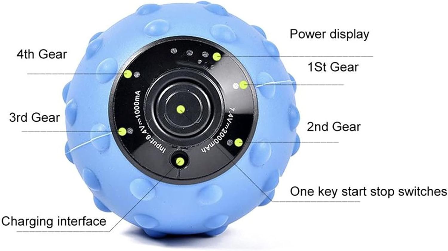 Electric Hand Massage Ball Hot Compress Stroke Hemiplegia Finger Rehabilitation ...